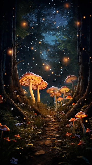 Cogumelos da floresta de outono com delícia macro de gotas de chuva