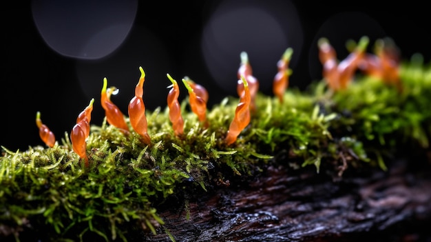 Foto cogumelos em fotografia florestal imagem fotográfica criativa de alta definição