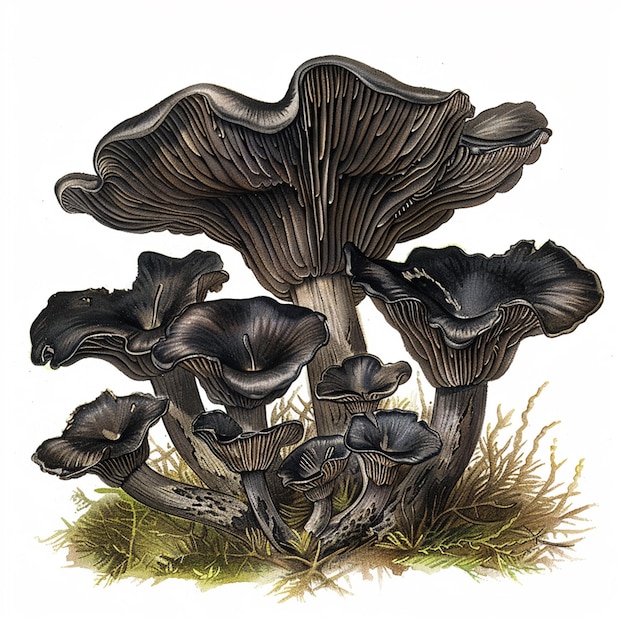 Foto cogumelos florestais cogumelos comestíveis auricularia auriculajudae latim para judas ouvido conhecido