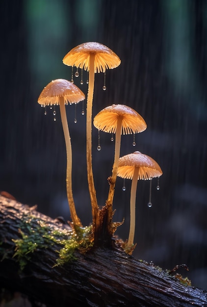 Cogumelos na chuva por pessoa