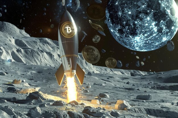 Un cohete que transporta Bitcoin ha aterrizado en la luna ilustrando el potencial de la moneda digital