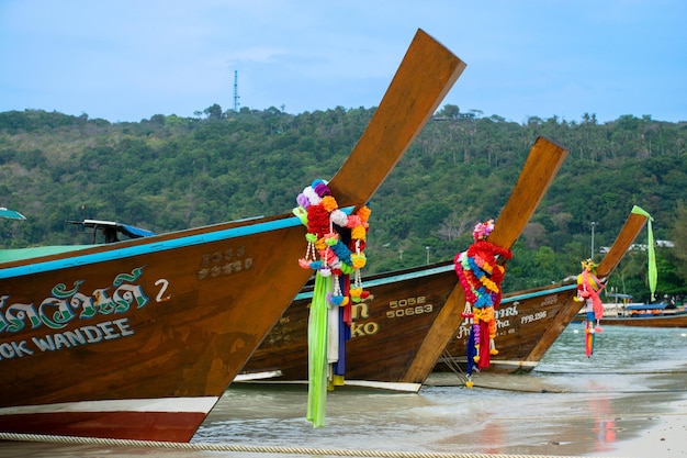 La cola larga en la playa de Koh Phi Phi Don