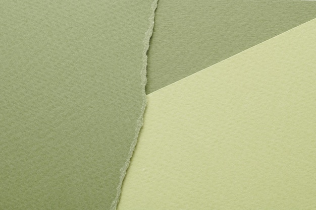 Colagem de arte de pedaços de papel rasgados com bordas rasgadas Coleção de notas adesivas cores verdes pedaços de páginas de caderno Fundo abstrato