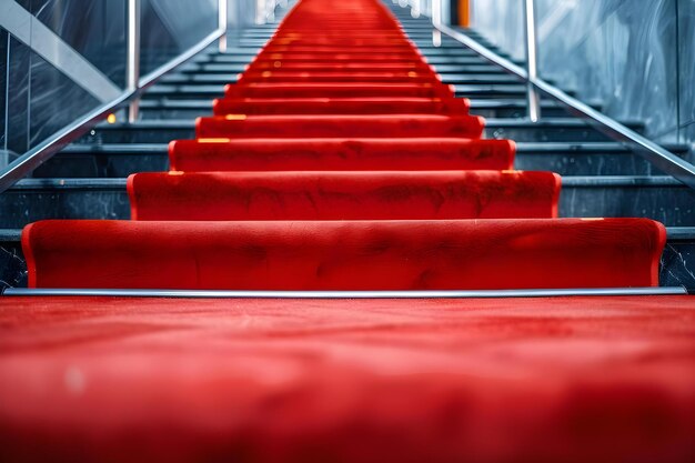 Foto colagem de tapete vermelho da estréia do filme com entrada repleta de estrelas concept film premiere red carpet starstudded entrance glamorous collage