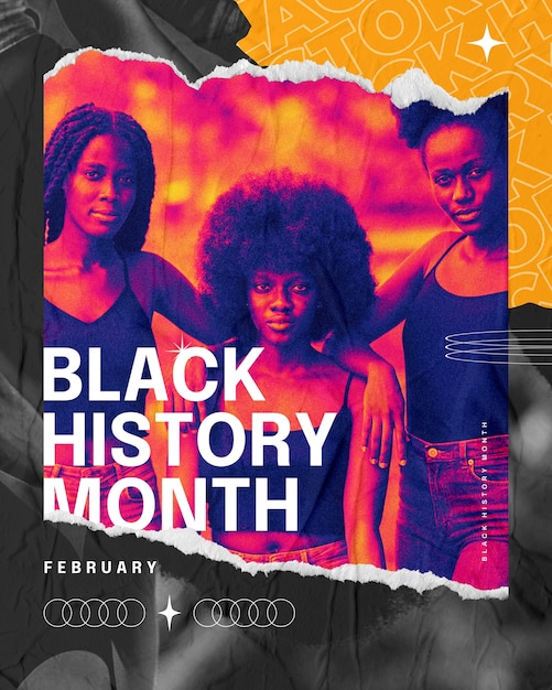 Colagem do mês da história negra