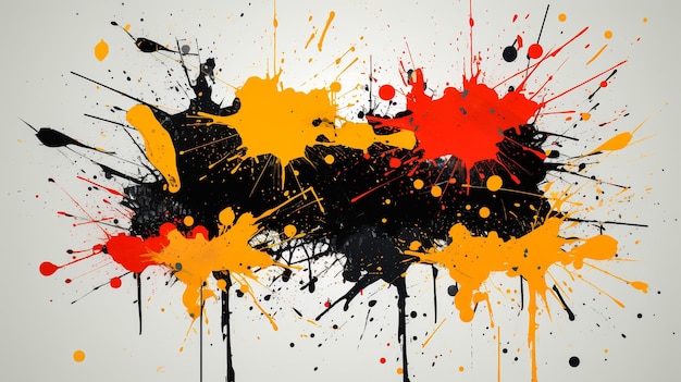 Colagem moderna com elementos grunge e formas texturizadas coloridas