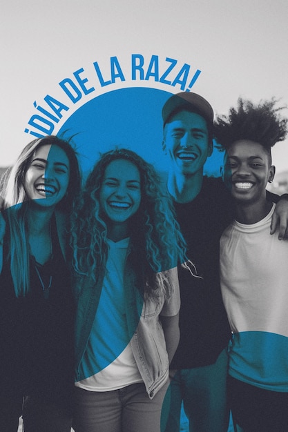 Colagem que celebra a diversidade