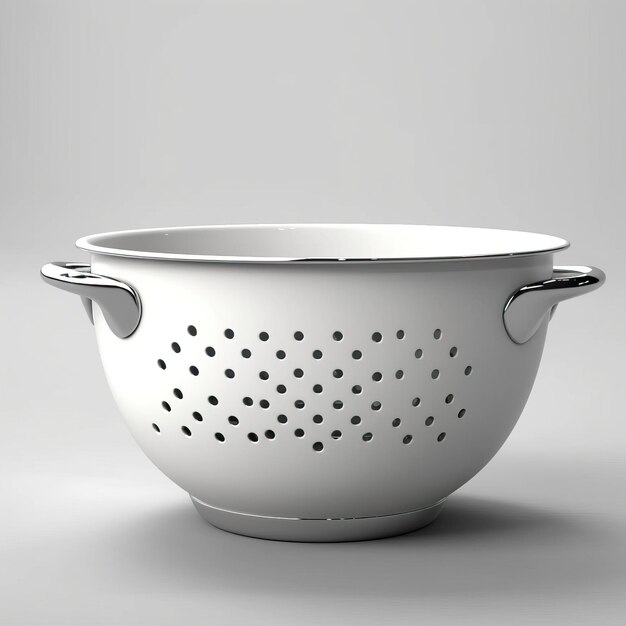 Colander minimal art-stil weißer hintergrund hoch qu