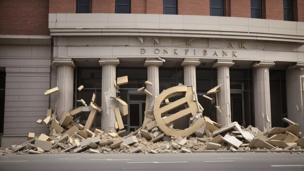 El colapso de las instituciones financieras Un visual de la crisis bancaria y la bancarrota