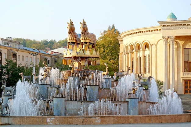 Colchis-Brunnen in der Innenstadt von Westgeorgien in Kutaisi