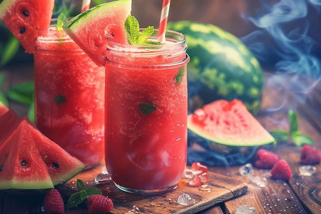 Cold Watermelon Smoothie generativ ai