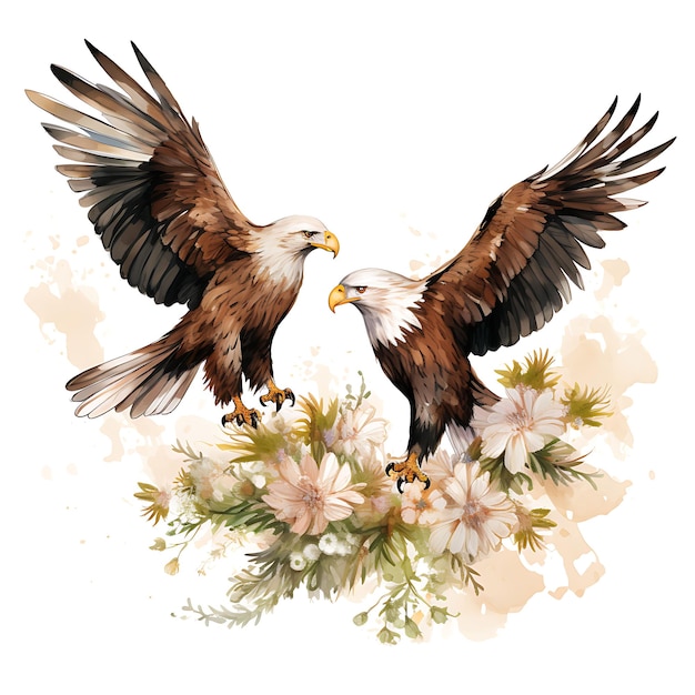 Coleção American Bald Eagle Wedding Invitation Card Eagle Shape Recy ilustração ideia design