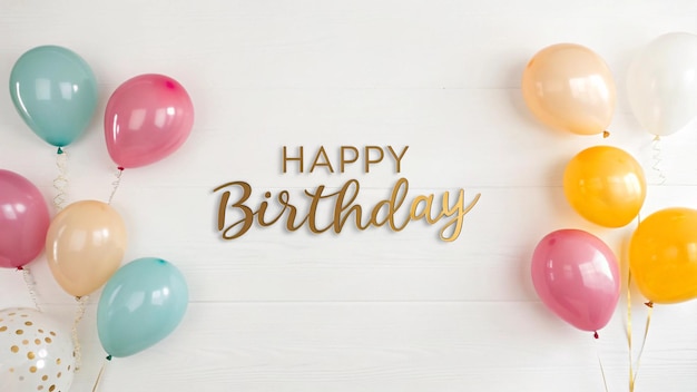 Coleção de Desenho de Feliz Aniversário Único e de Alta Qualidade