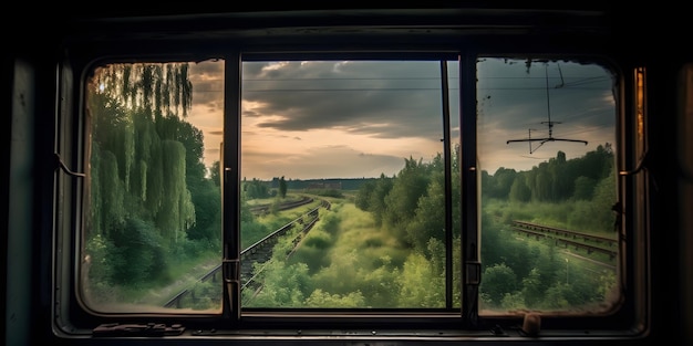 Coleção de exibições de janelas Viaje pela sua janela