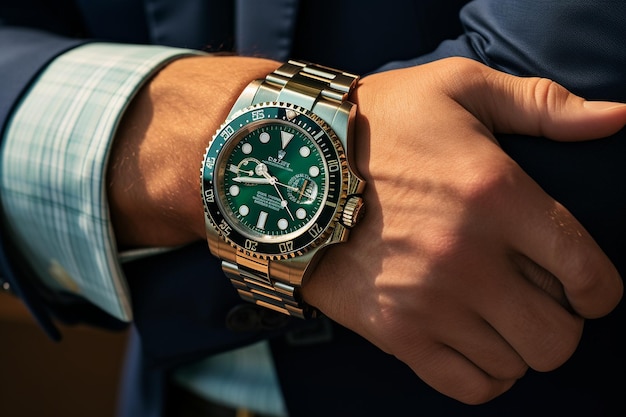 Coleção de relógios Rolex de um homem generativa por Ai