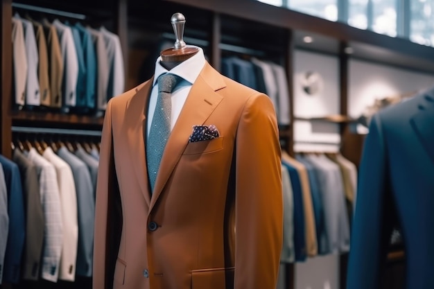 Coleção de roupas masculinas elegantes gerada por ai