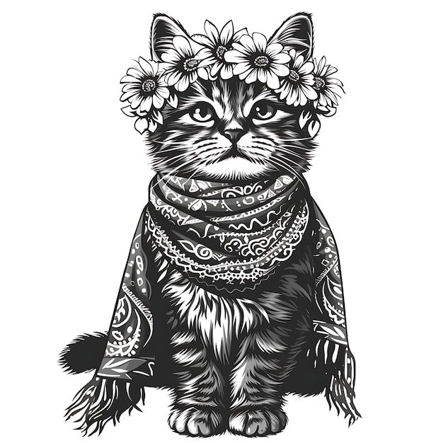 Coleção de selos de animais Desenhos impressionantes e arte de tatuagem para a sua T-shirt criativa Clipart