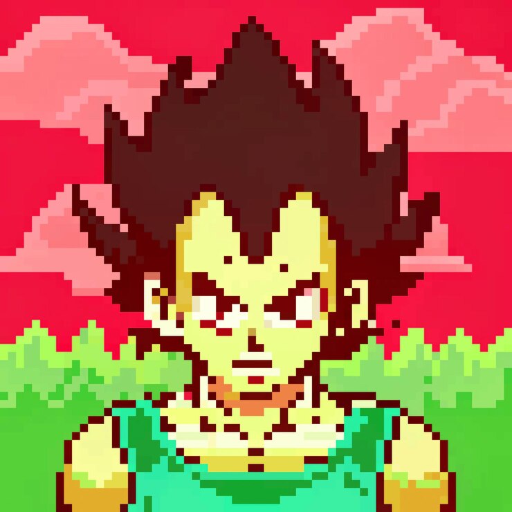 Foto coleção diversa de arte de pixel personagens icônicos