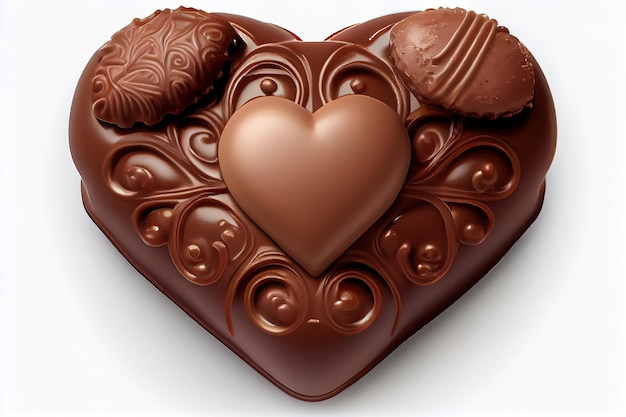 Coleção realista de bombons de chocolate Generative Ai