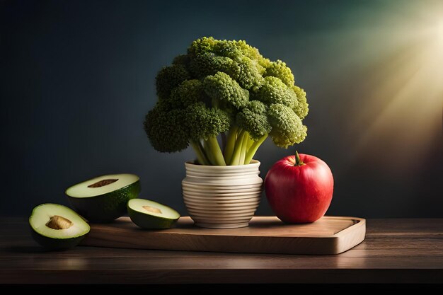 Colecção vibrante de frutas e legumes saudáveis