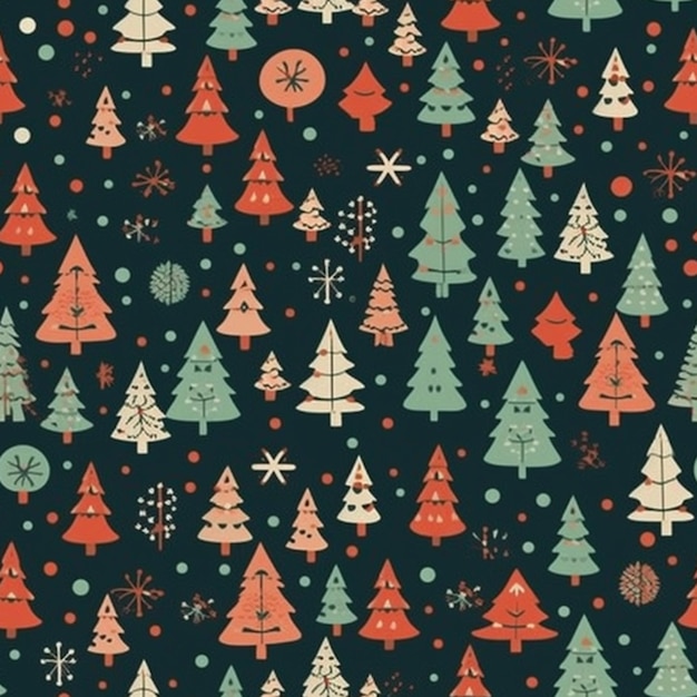 Una colección de árboles de Navidad en diferentes colores.