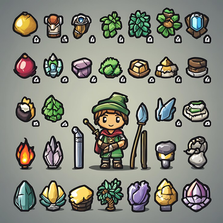 Foto colección de aventuras de juegos de dibujos animados