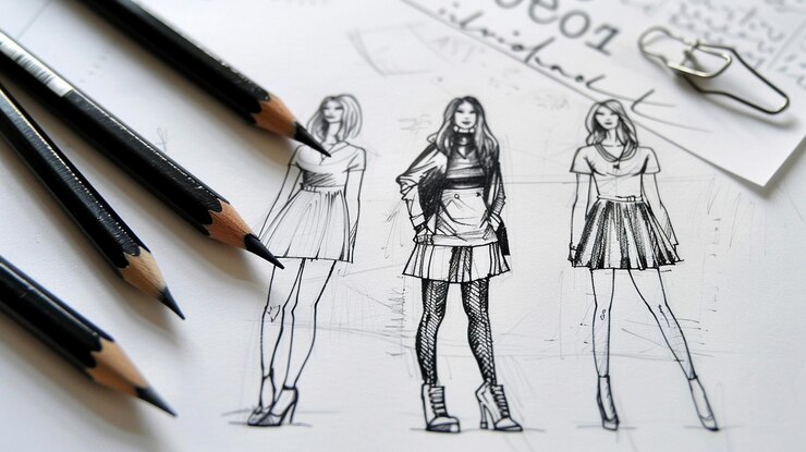 Foto colección de bocetos de diseño de moda 1