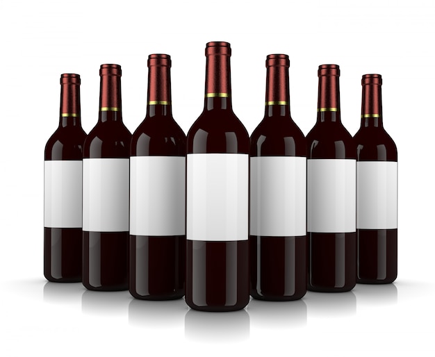 Colección de botellas de vino