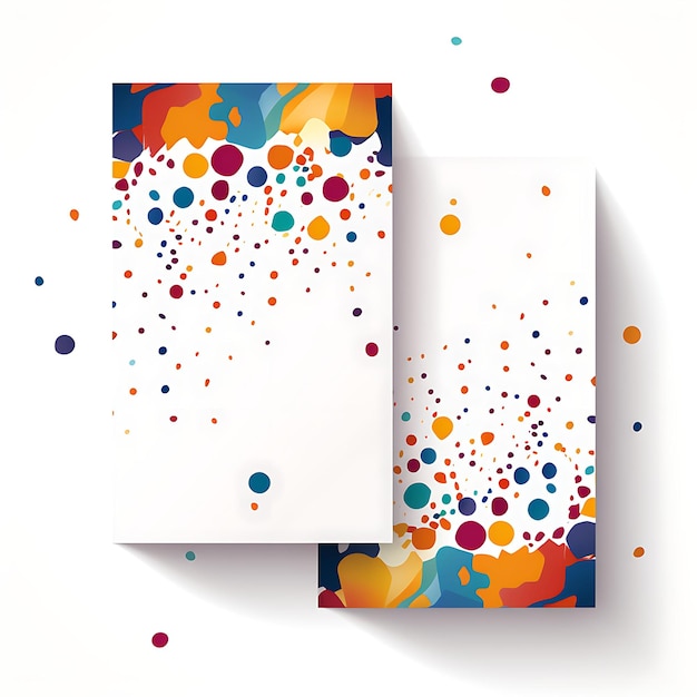 Colección Carnaval Coloroso Confeti Tarjeta de invitación de boda Diseño de ideas de ilustración de confeti