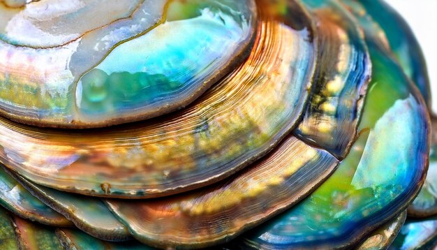 una colección de conchas marinas con la palabra concha de mar en la parte inferior