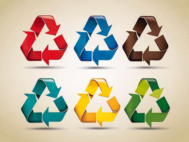 una colección de contenedores de reciclaje con uno que dice reciclar