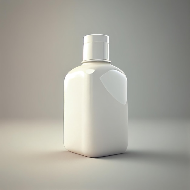 Colección de crema cosmética blanca para el cuidado de la piel Ilustración AI generativo