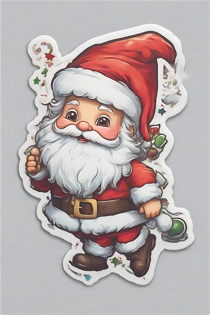 Colección de dibujos animados de Navidad de Papá Noel