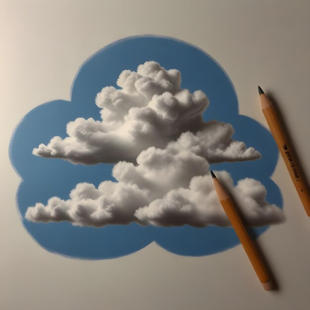 Foto colección de dibujos de nubes soñadoras