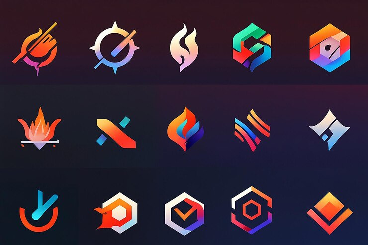 Foto colección de diseño de logotipo abstracto