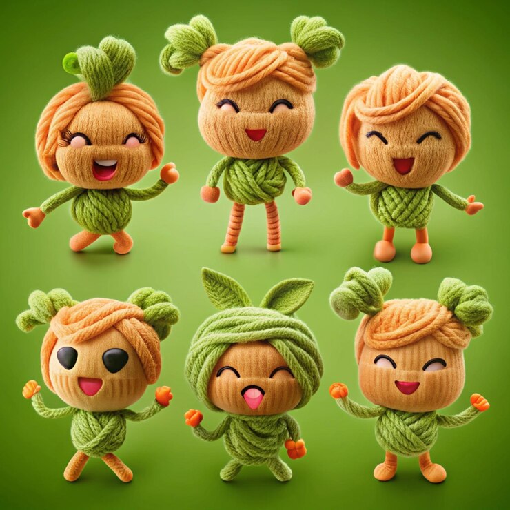 Foto colección de diseños de personajes adorables y lindos
