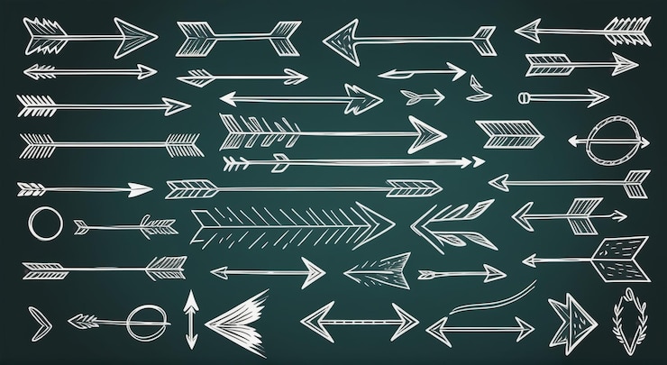 Foto colección de elementos de diseño vectorial dibujados a mano