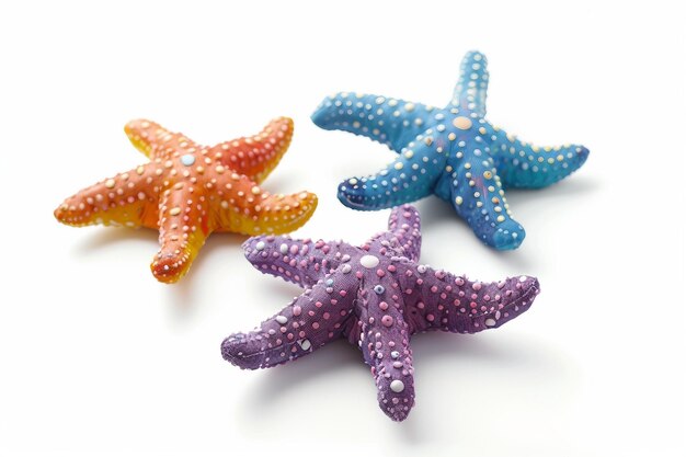 Colección de estrellas de mar de juguete