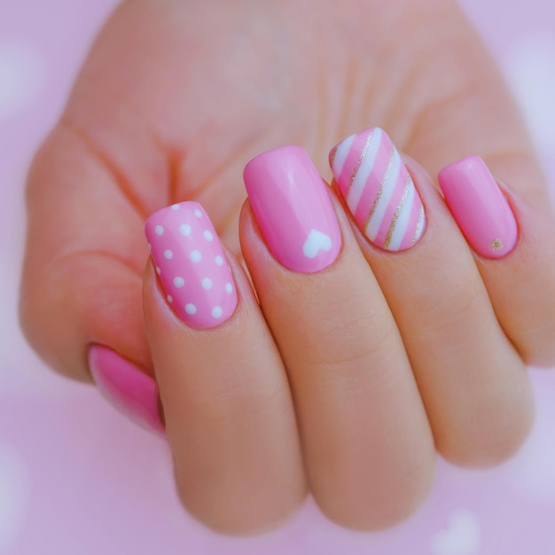 Colección de fotografías de arte de uñas que establecen las tendencias de la costura de uñas