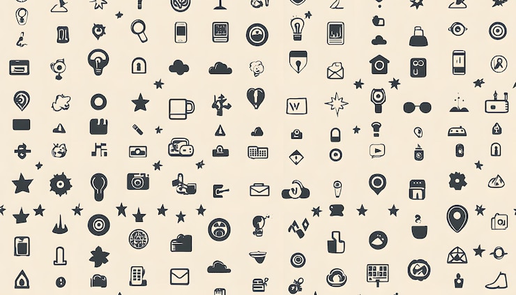 Foto una colección de iconos, incluido uno que dice ahomeon
