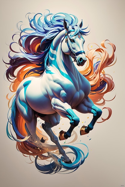 Colección de ilustraciones y vectores de caballos majestuosos