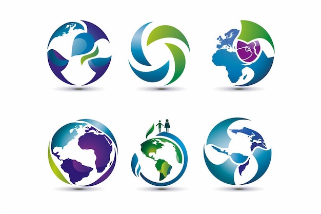 una colección de imágenes de diferentes imágenes incluyendo la tierra y el mundo