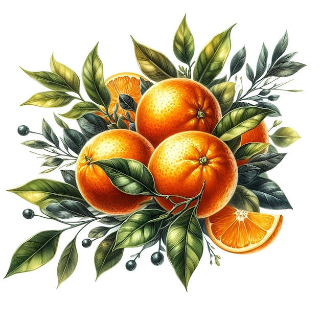 Foto colección de impresiones abstractas modernas con acuarelas naranjas y hojas impresión de arte moderno