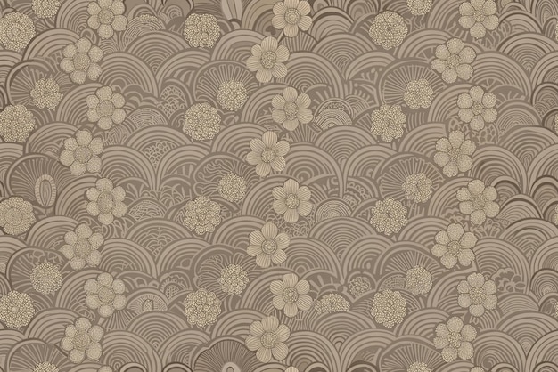Colección japonesa de patrones sin costuras papel tapiz decorativo