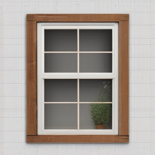 Colección de juegos de marcos de ventanas de casas de madera vintage