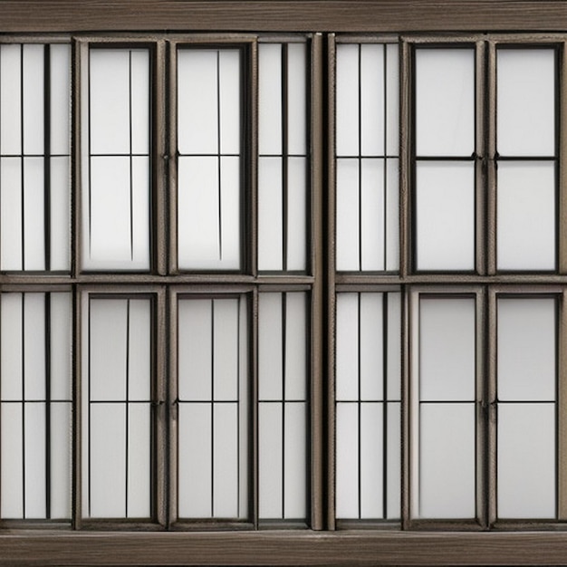 Foto colección de juegos de marcos de ventanas de casas de madera vintage