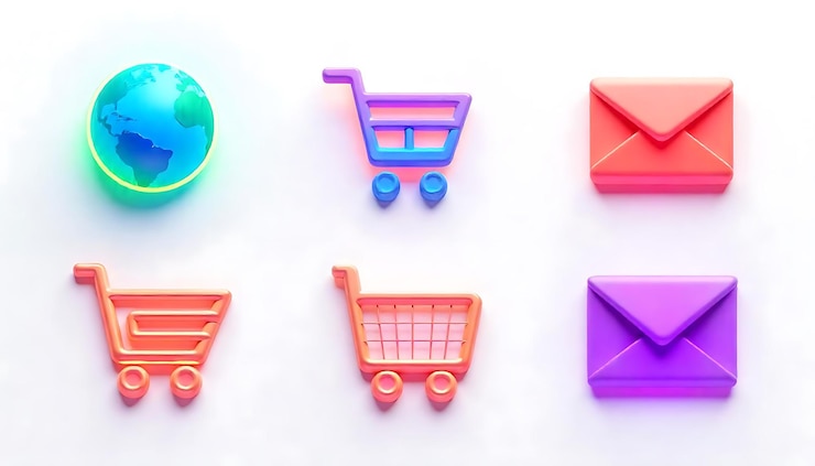 Foto una colección de juguetes que incluye un juguete y un carrito de compras