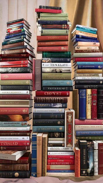 Una colección meticulosamente organizada y visualmente impresionante de diversos libros