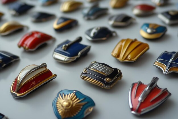 Colección de modelos de automóviles en miniatura