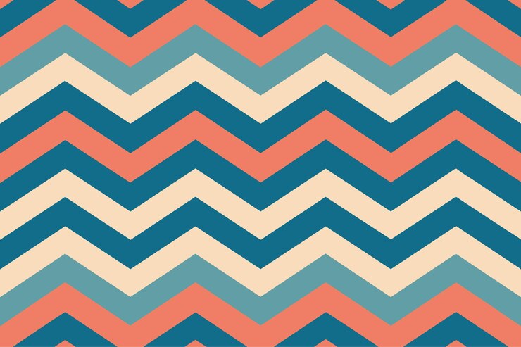 Foto una colección de patrones en zigzag por persona